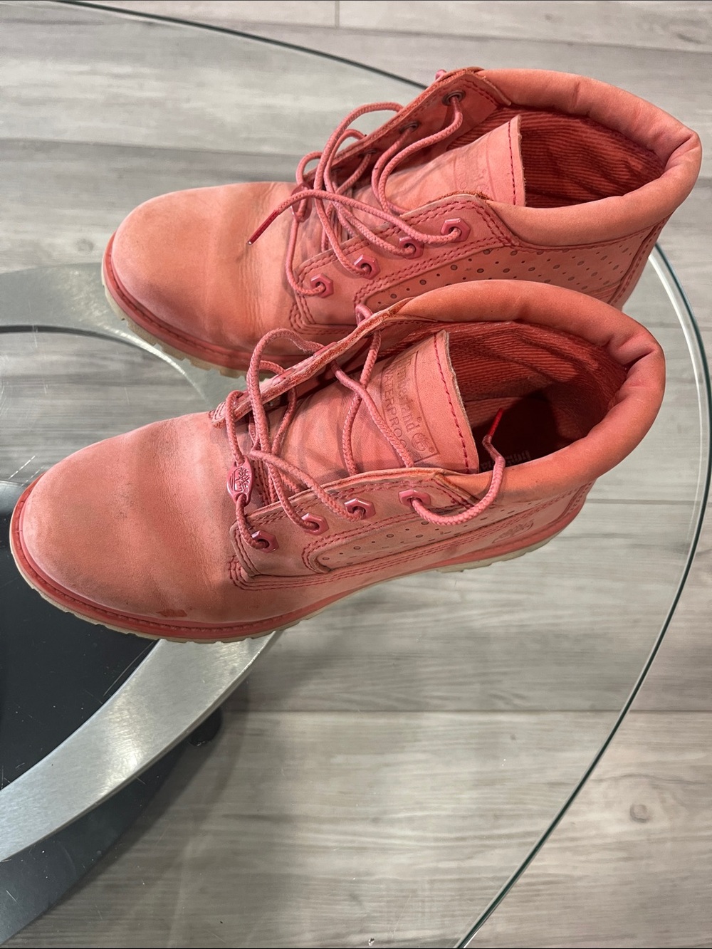 Timberland Rose Pink Nubuck Chukka Boots